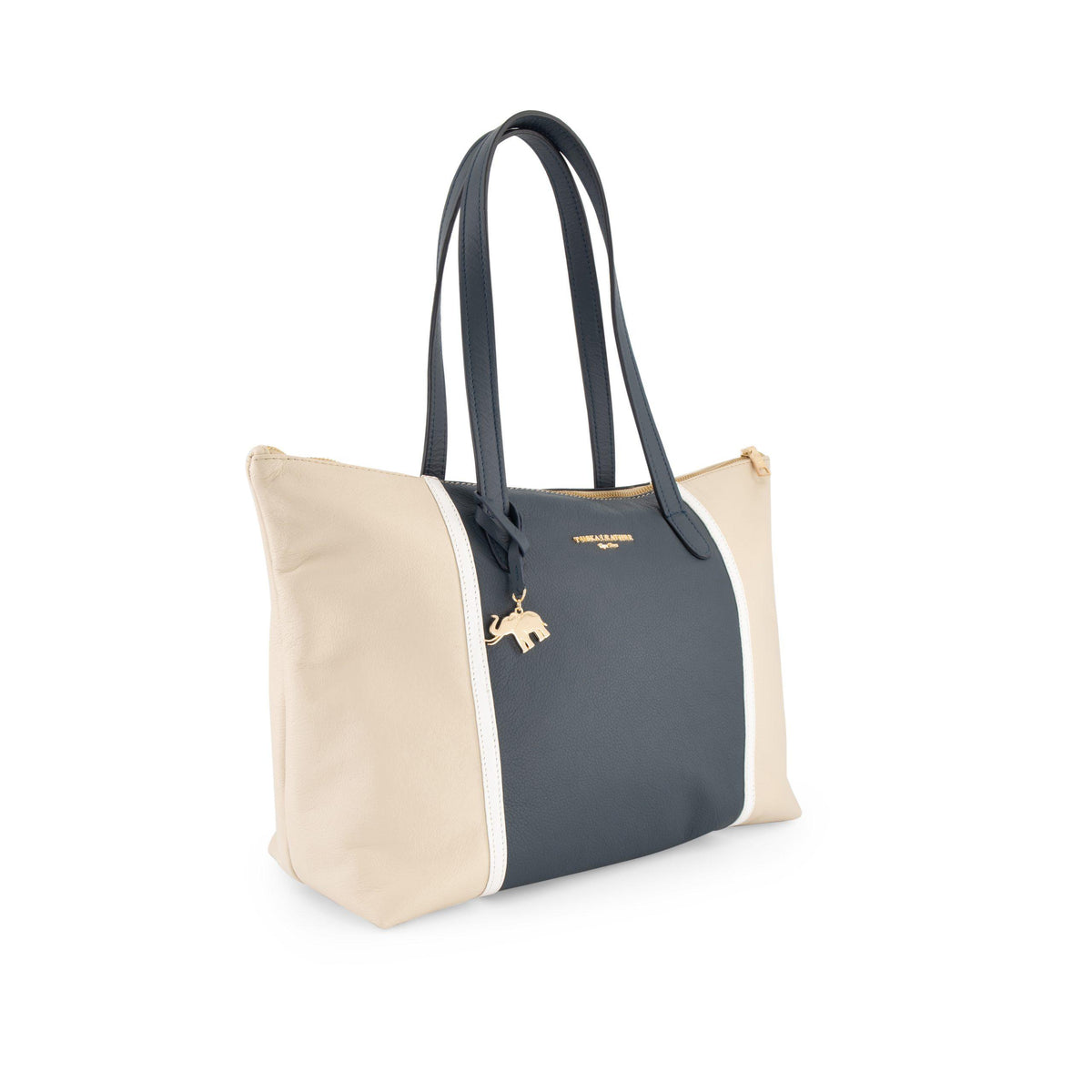 #Color_navy, white & cream