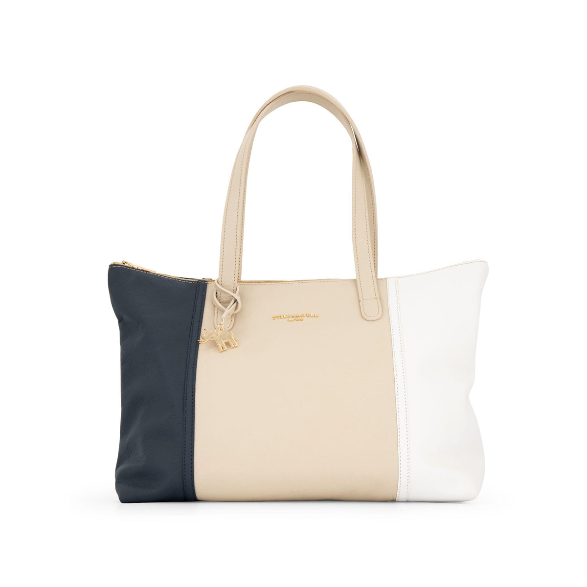 #Color_navy, cream & white