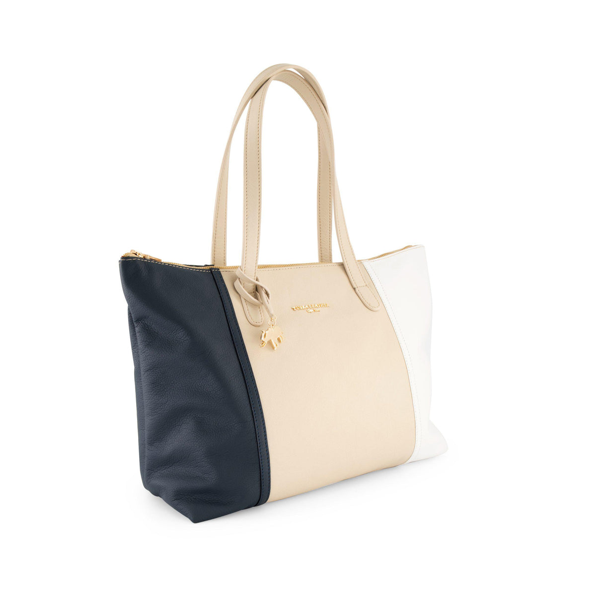 #Color_navy, cream & white